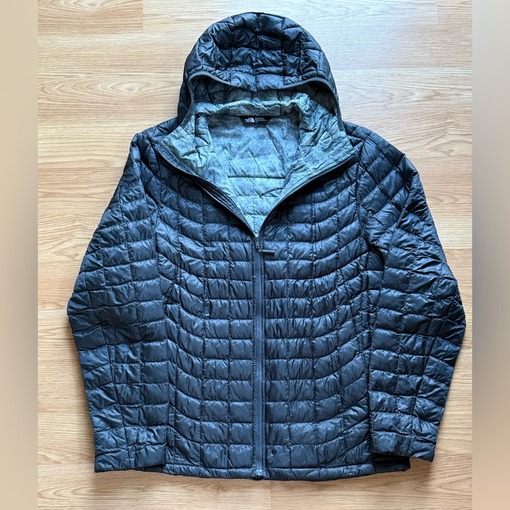 North Face Black Thermoball Puffer Jacket